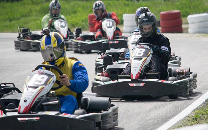 Racing at Varna Karting Track