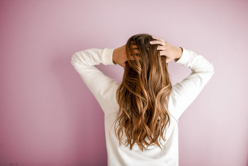 Hair mask with rose water